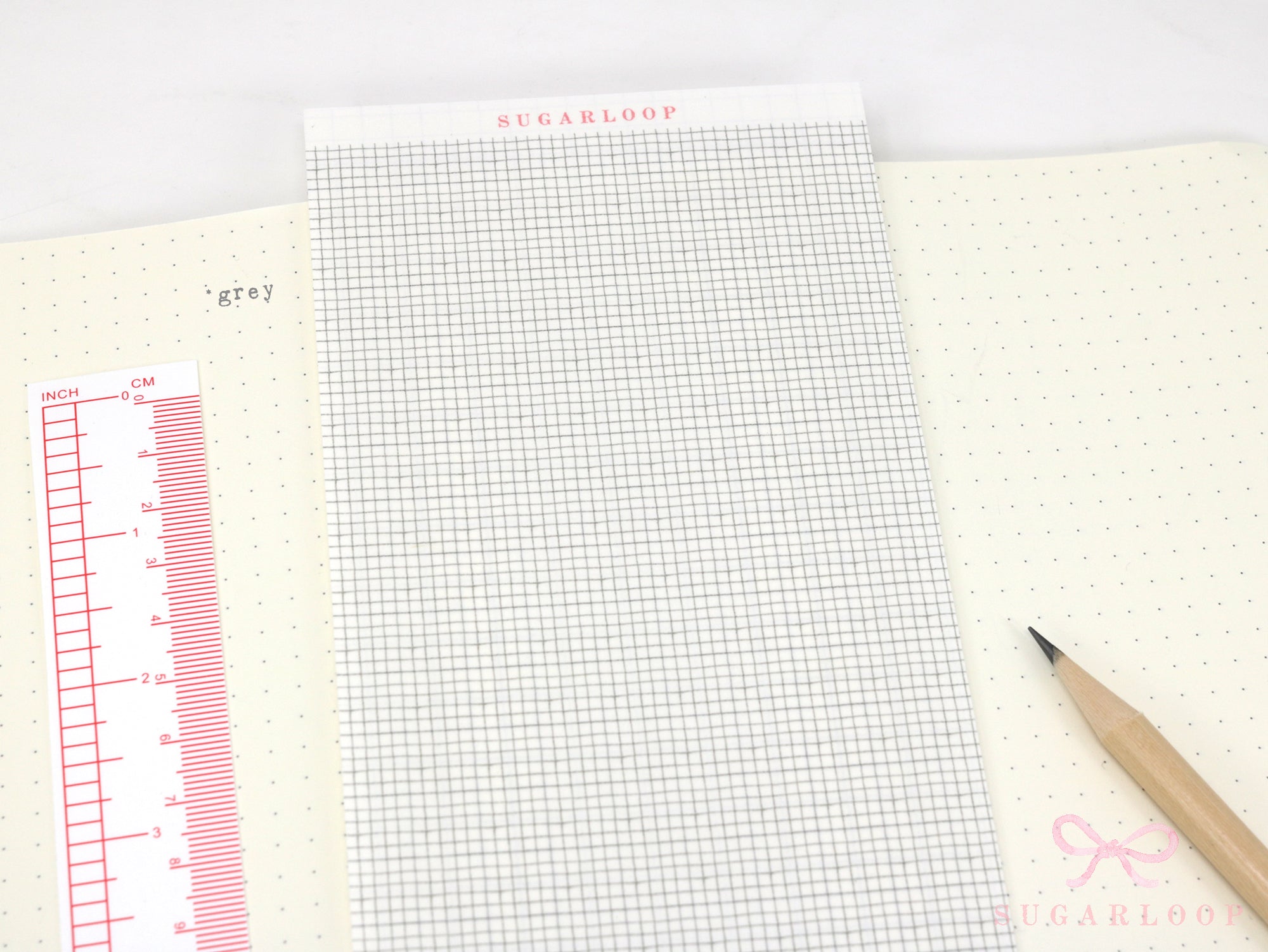 Washi Paper Printed Pattern Sheet for Planners and Journals: Micro Tiny Grid