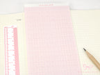 Washi Paper Printed Pattern Sheet for Planners and Journals: Micro Tiny Grid