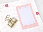 Washi Paper Printed Pattern Sheet for Planners and Journals: Micro Tiny Grid