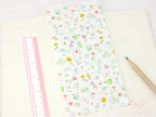 Washi Paper Printed Pattern Sheet for Planners and Journals: Floral  Spring Flowers