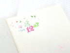 Washi Paper Printed Pattern Sheet for Planners and Journals: Floral  Spring Flowers