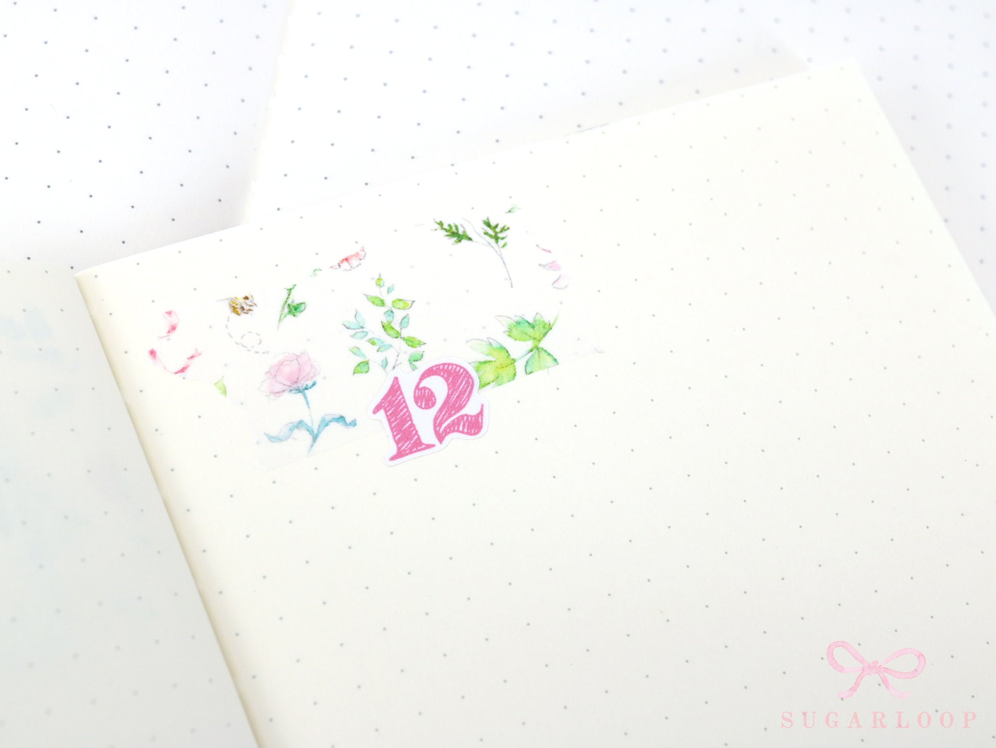 Washi Paper Printed Pattern Sheet for Planners and Journals: Floral  Spring Flowers
