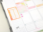 Stars Planner and Journal Stickers: Journaling Checklist Watercolor (8mm)