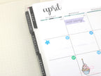 Stars Planner and Journal Stickers: Journaling Checklist Watercolor (8mm)