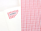 Washi Paper Printed Pattern Sheet for Planners and Journals: Red Gingham Plaid