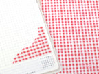 Washi Paper Printed Pattern Sheet for Planners and Journals: Red Gingham Plaid