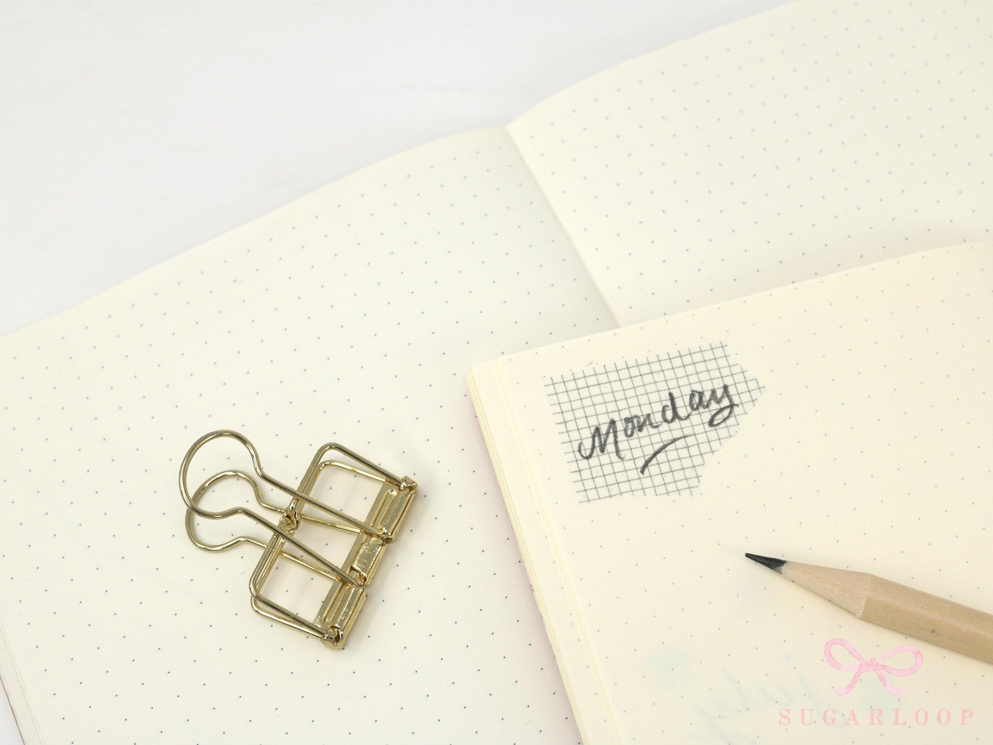 Washi Paper Printed Pattern Sheet for Planners and Journals: Red Gingham Plaid
