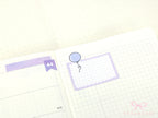 Whimsical Grid Scalloped Half Box Frame Planner and Journal Stickers