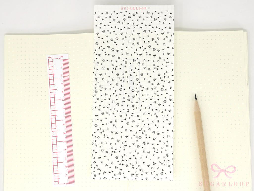 Washi Paper Deco Pattern Sheet for Planners and Journals: Constellations, Stars, Space