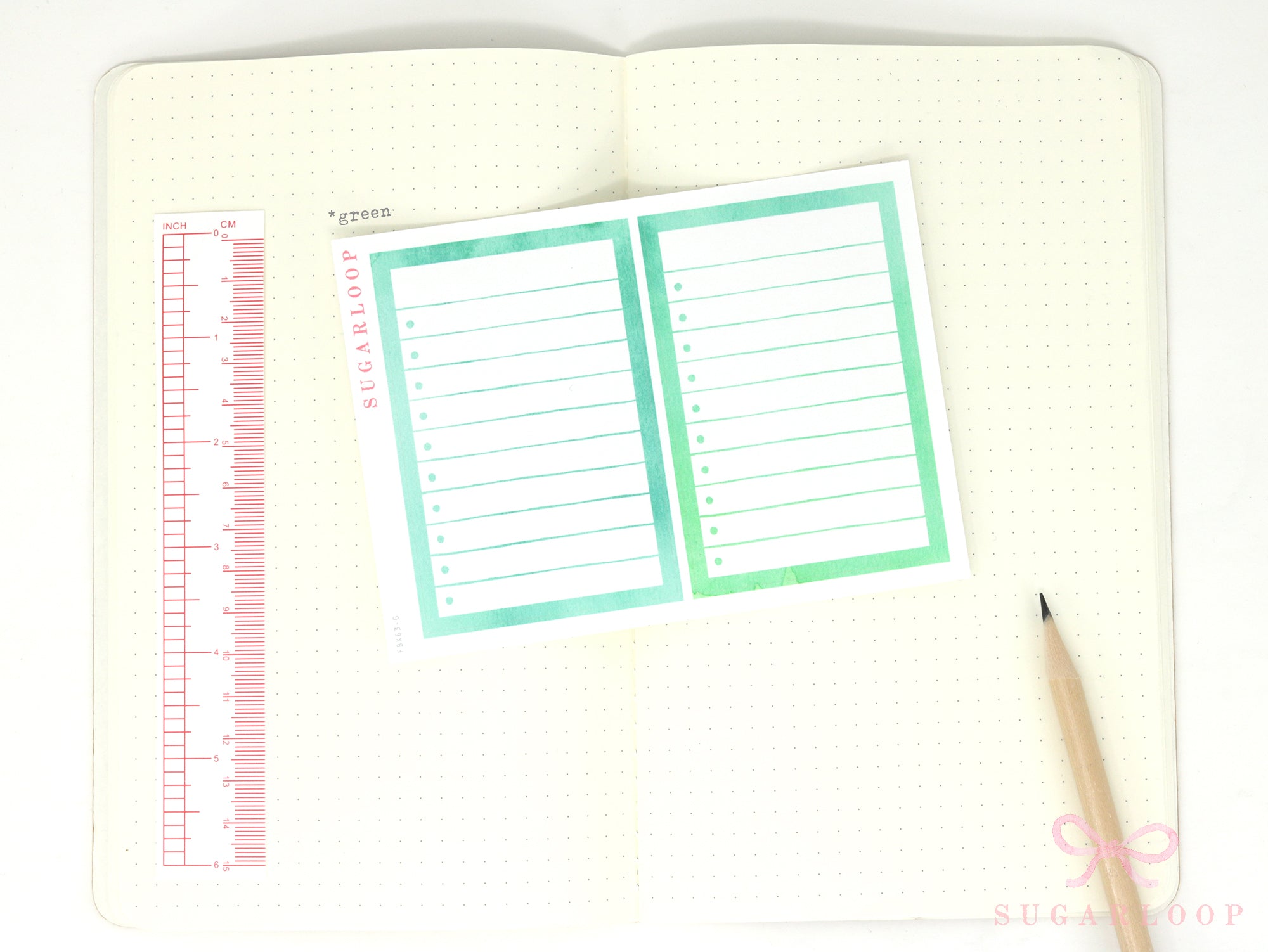 Large Watercolor Checklist Planner and Journal Stickers: Bullet Points, Tasks, Lists