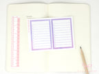 Large Watercolor Checklist Planner and Journal Stickers: Bullet Points, Tasks, Lists