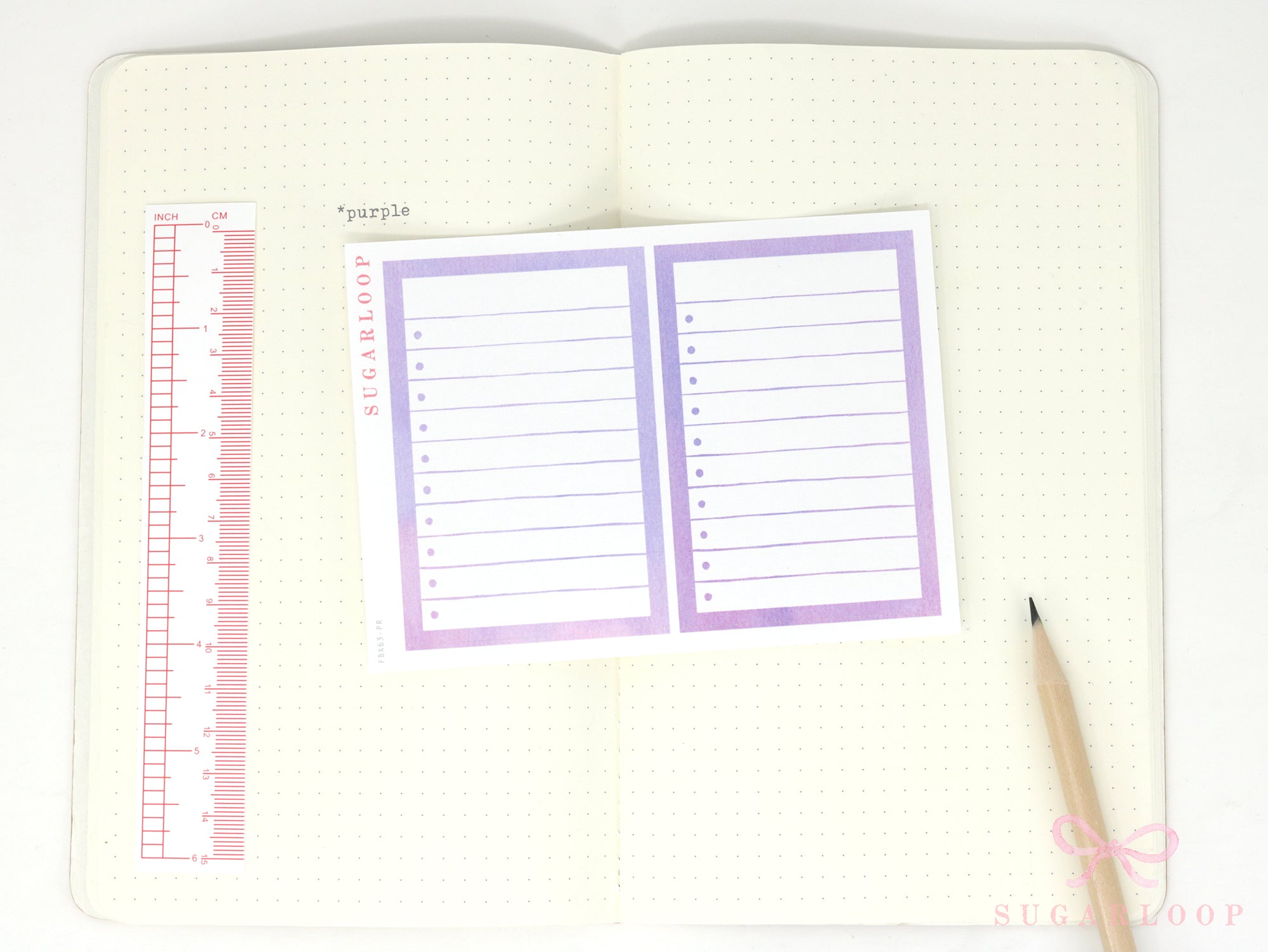 Large Watercolor Checklist Planner and Journal Stickers: Bullet Points, Tasks, Lists