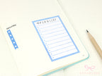 Large Watercolor Checklist Planner and Journal Stickers: Bullet Points, Tasks, Lists