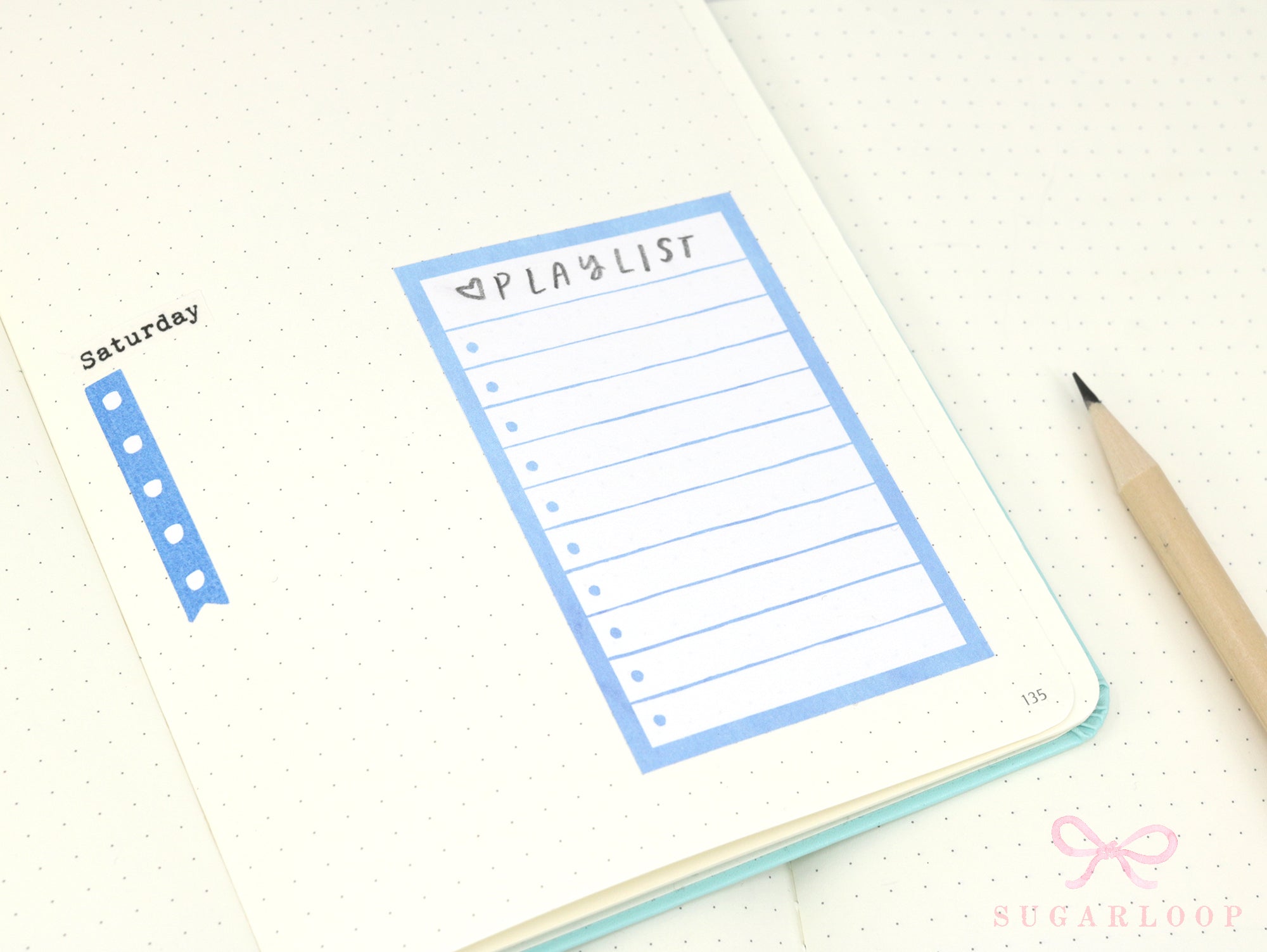 Large Watercolor Checklist Planner and Journal Stickers: Bullet Points, Tasks, Lists