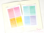 Watercolor Checklist Planner and Journal Stickers: Checklists, Checkboxes