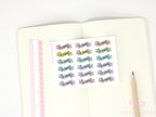 To Email Banner Planner and Journal Stickers: Pastel  Journaling Labels