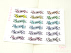To Email Banner Planner and Journal Stickers: Pastel  Journaling Labels