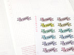 To Email Banner Planner and Journal Stickers: Pastel  Journaling Labels