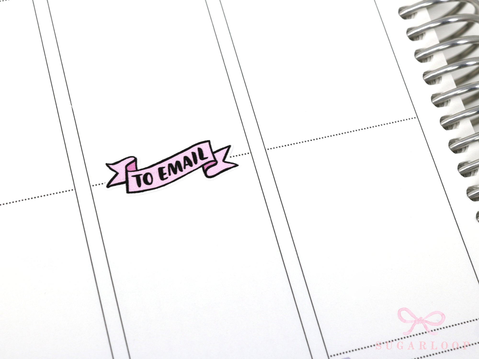 To Email Banner Planner and Journal Stickers: Pastel  Journaling Labels