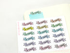 To Email Banner Planner and Journal Stickers: Pastel  Journaling Labels