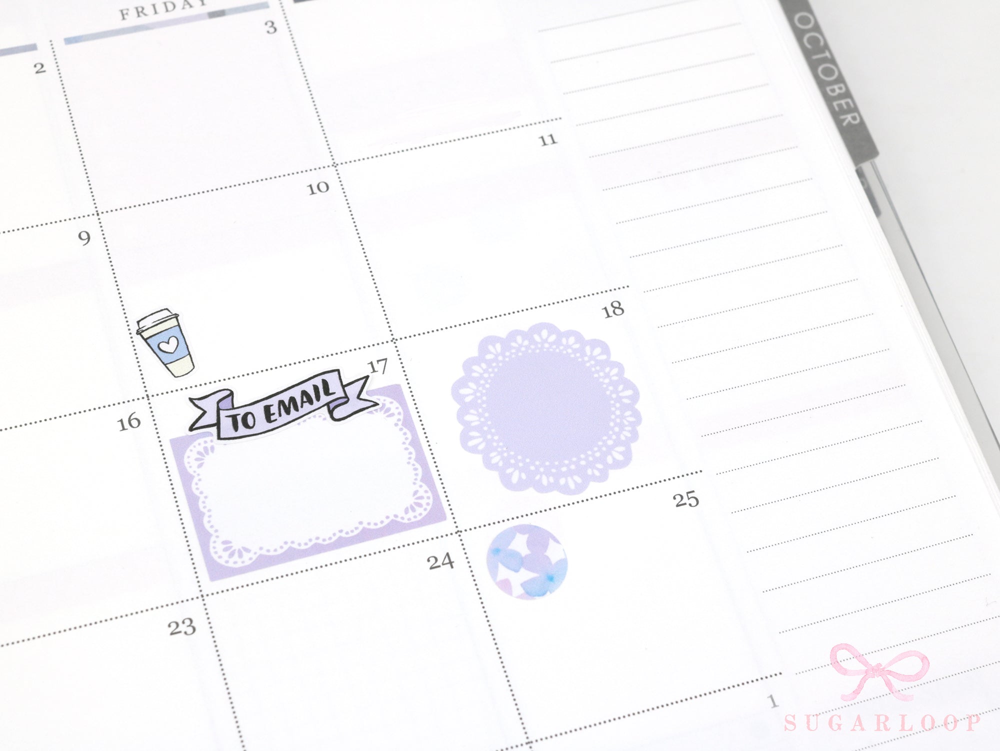 To Email Banner Planner and Journal Stickers: Pastel  Journaling Labels