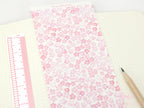 Washi Paper Deco Pattern Sheet for Planners and Journals: Sakura  Cherry Blossom  Watercolor