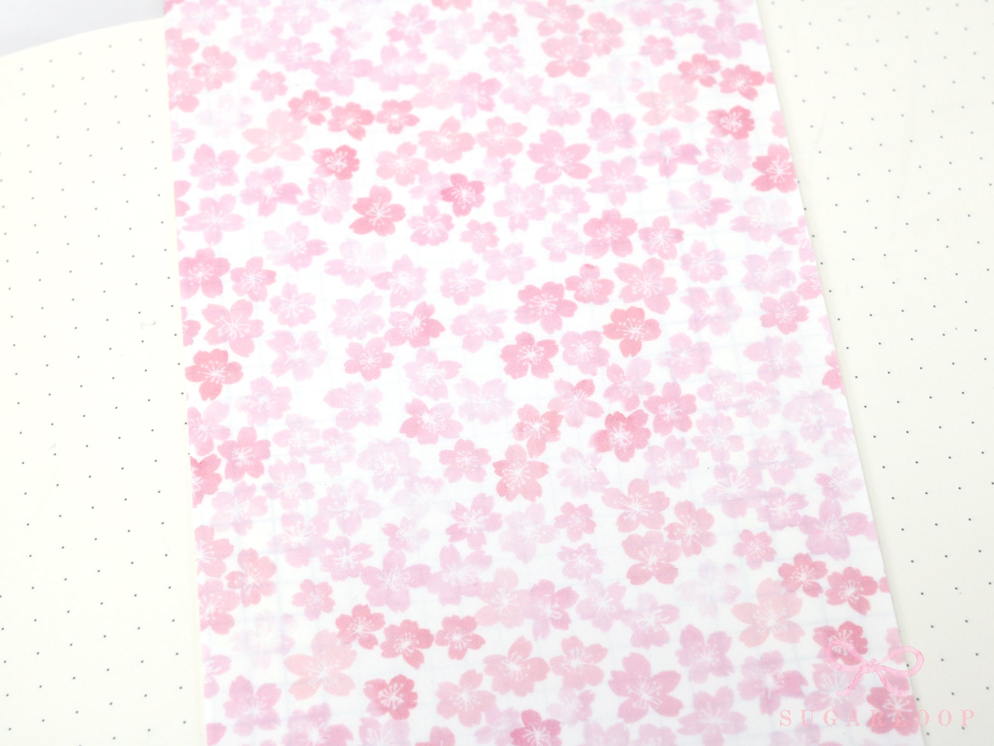 Washi Paper Deco Pattern Sheet for Planners and Journals: Sakura  Cherry Blossom  Watercolor