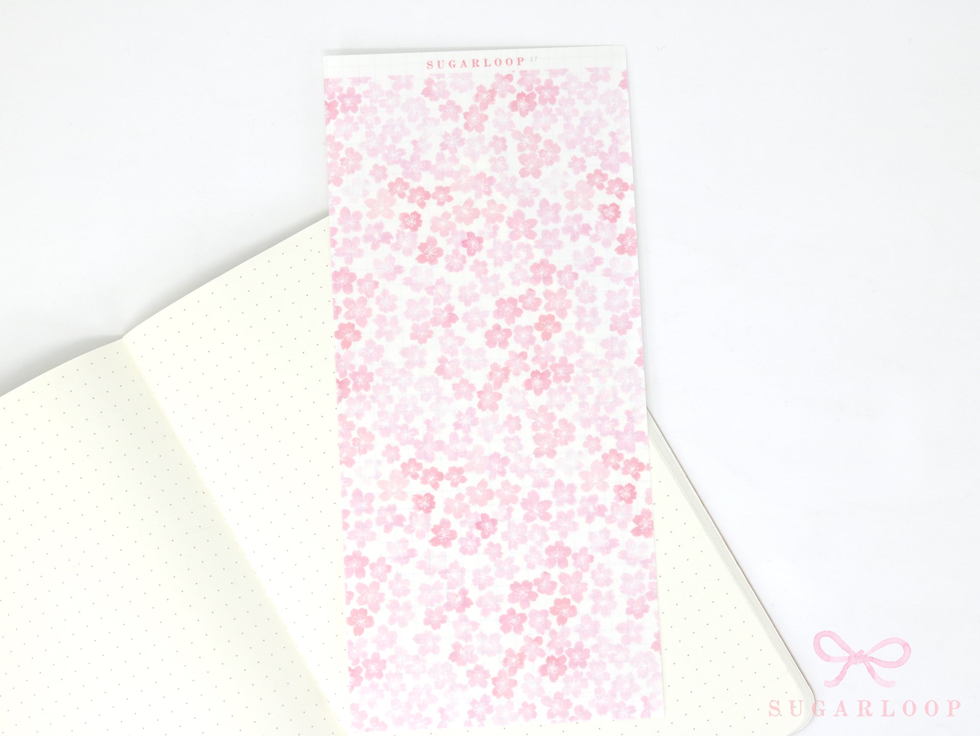 Washi Paper Deco Pattern Sheet for Planners and Journals: Sakura  Cherry Blossom  Watercolor