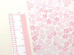 Washi Paper Deco Pattern Sheet for Planners and Journals: Sakura  Cherry Blossom  Watercolor