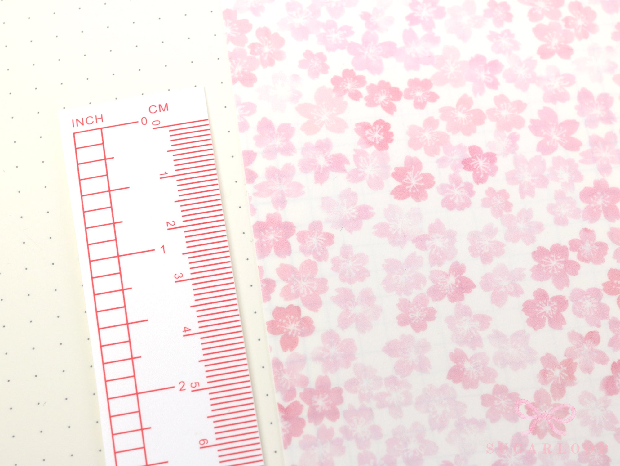 Washi Paper Deco Pattern Sheet for Planners and Journals: Sakura  Cherry Blossom  Watercolor