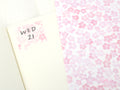 Washi Paper Deco Pattern Sheet for Planners and Journals: Sakura  Cherry Blossom  Watercolor