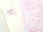 Washi Paper Deco Pattern Sheet for Planners and Journals: Sakura  Cherry Blossom  Watercolor