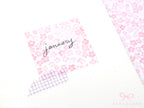 Washi Paper Deco Pattern Sheet for Planners and Journals: Sakura  Cherry Blossom  Watercolor
