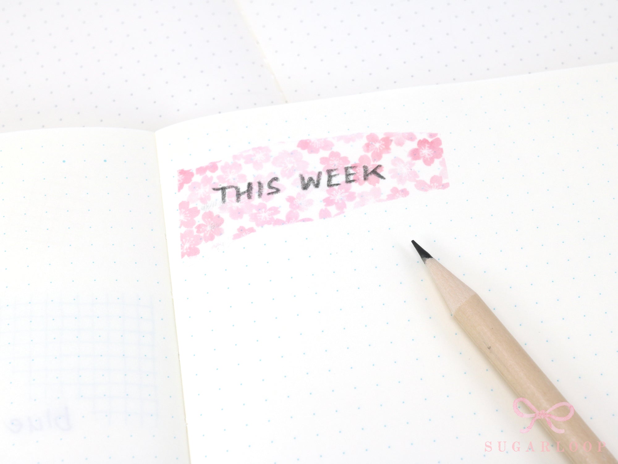 Washi Paper Deco Pattern Sheet for Planners and Journals: Sakura  Cherry Blossom  Watercolor