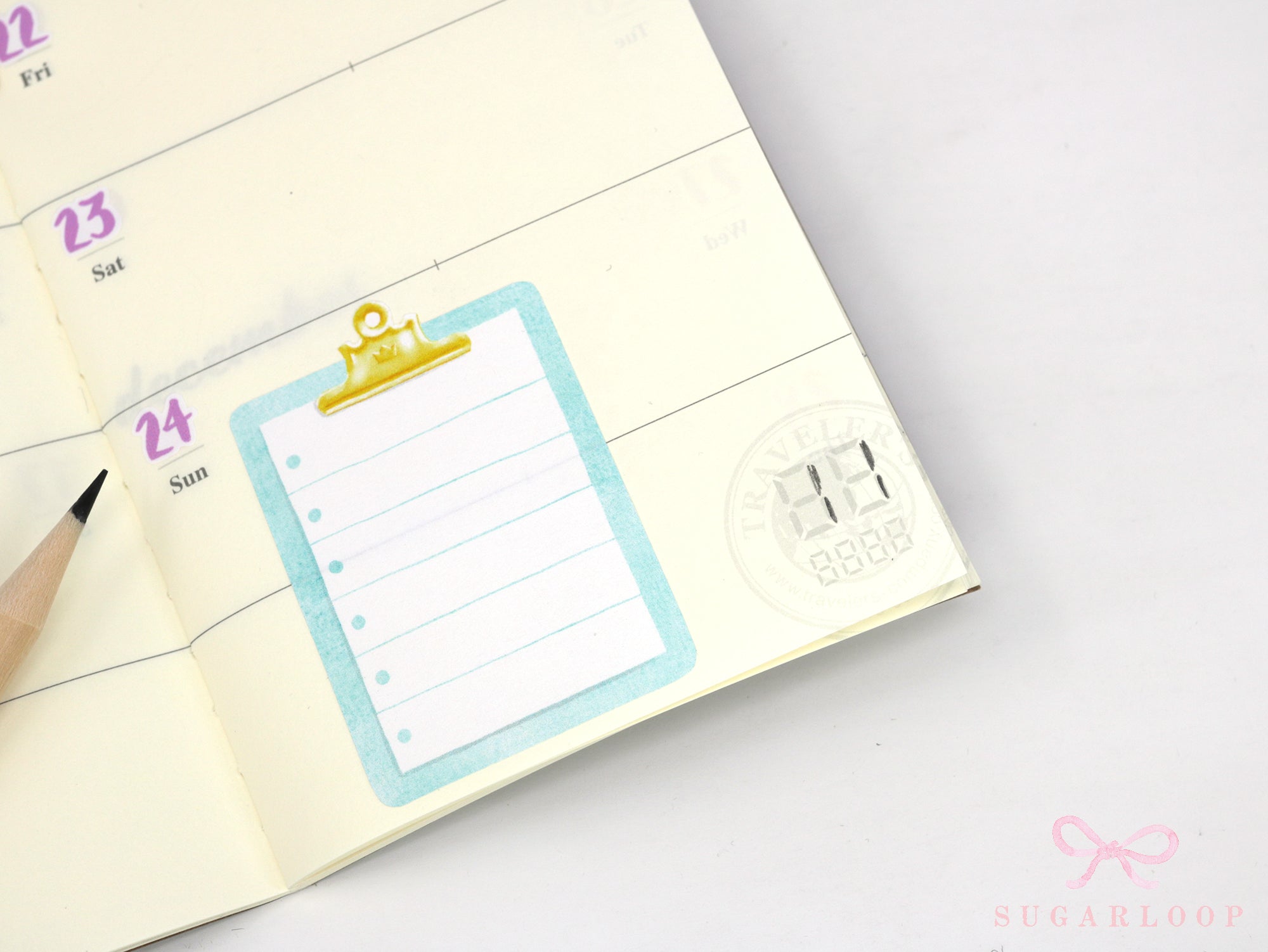 Clipboard Planner and Journal Stickers: Journaling, Color Code, Checklists, Bullet Points, Tasks, Lists