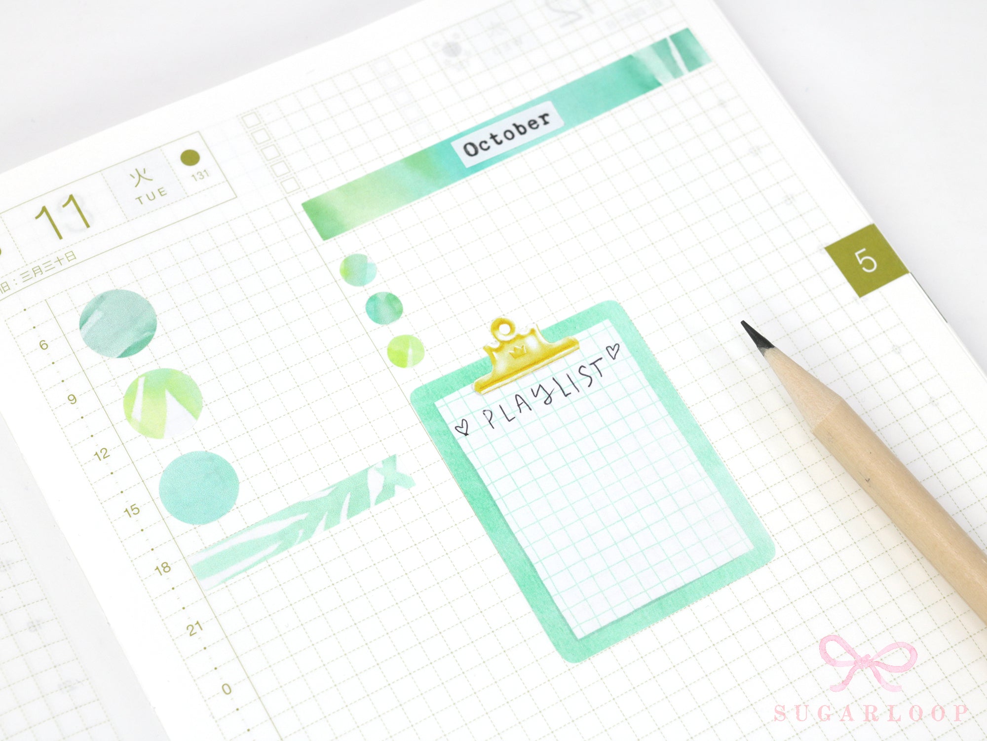 Clipboard Planner and Journal Stickers: Journaling, Color Code, Checklists, Bullet Points, Tasks, Lists