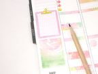 Clipboard Planner and Journal Stickers: Journaling, Color Code, Checklists, Bullet Points, Tasks, Lists