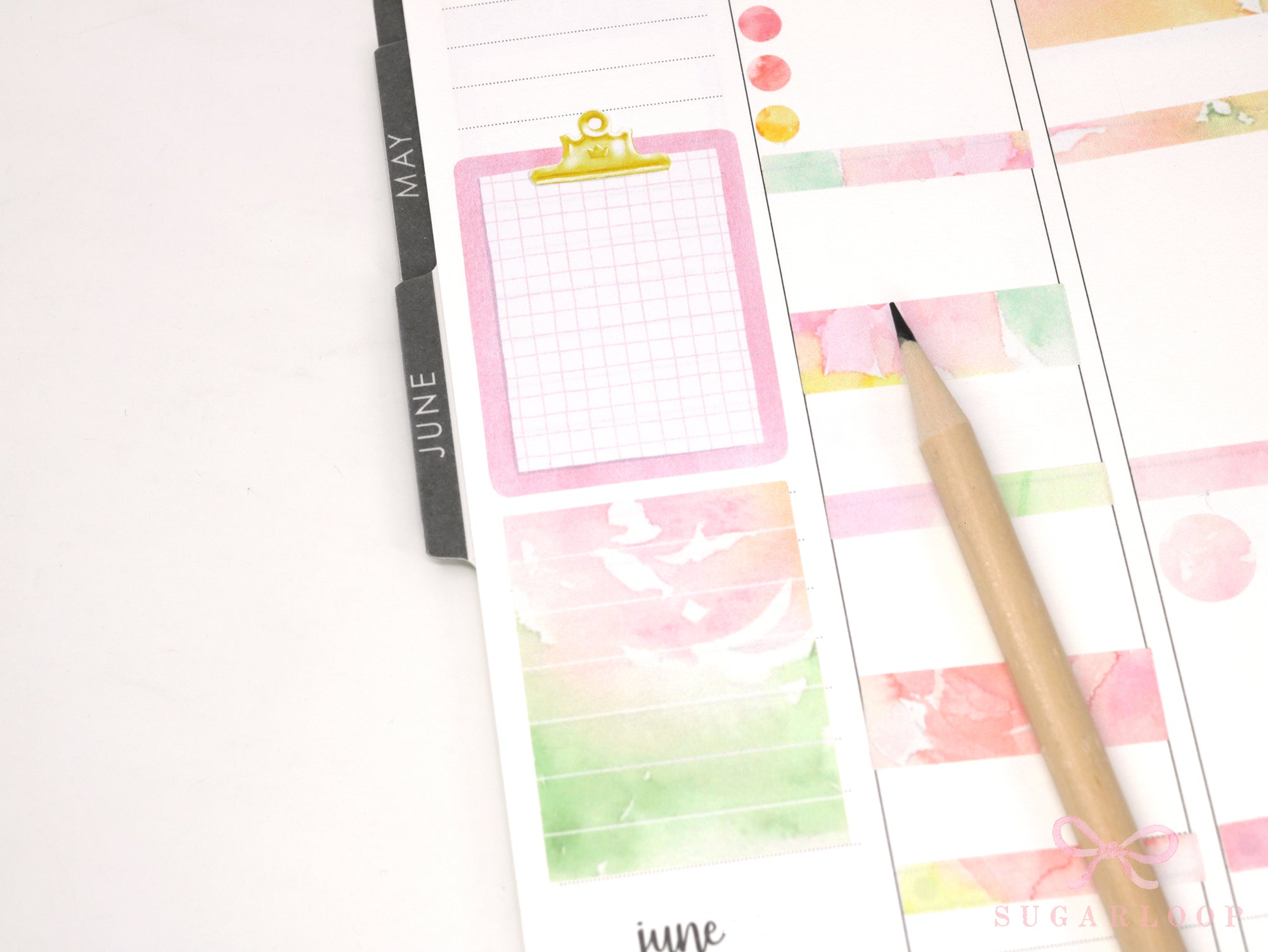 Clipboard Planner and Journal Stickers: Journaling, Color Code, Checklists, Bullet Points, Tasks, Lists