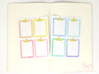 Clipboard Planner and Journal Stickers: Journaling, Color Code, Checklists, Bullet Points, Tasks, Lists