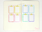 Clipboard Planner and Journal Stickers: Journaling, Color Code, Checklists, Bullet Points, Tasks, Lists