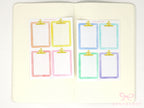 Clipboard Planner and Journal Stickers: Journaling, Color Code, Checklists, Bullet Points, Tasks, Lists