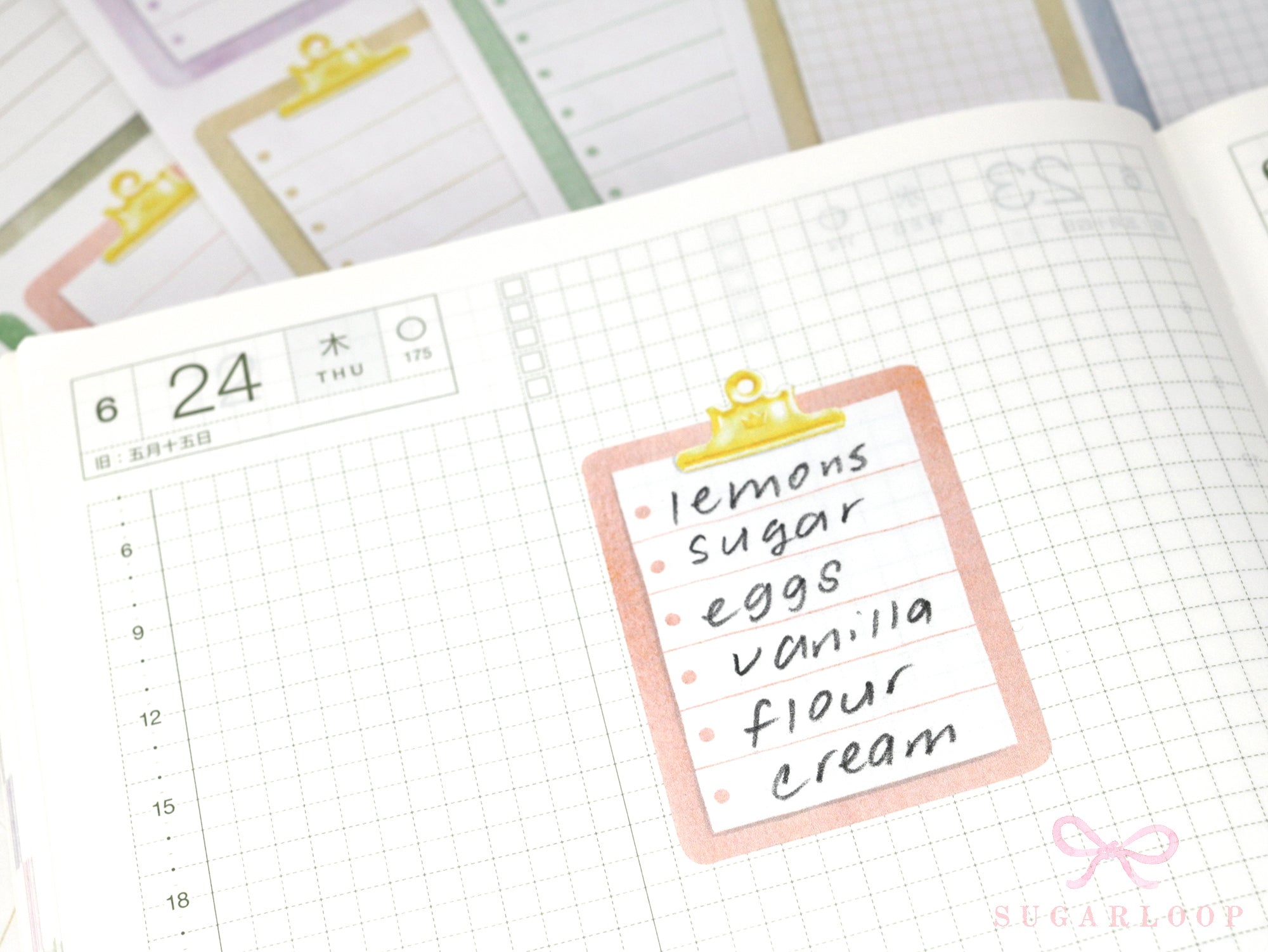 Clipboard Planner and Journal Stickers: Journaling, Color Code, Checklists, Bullet Points, Tasks, Lists
