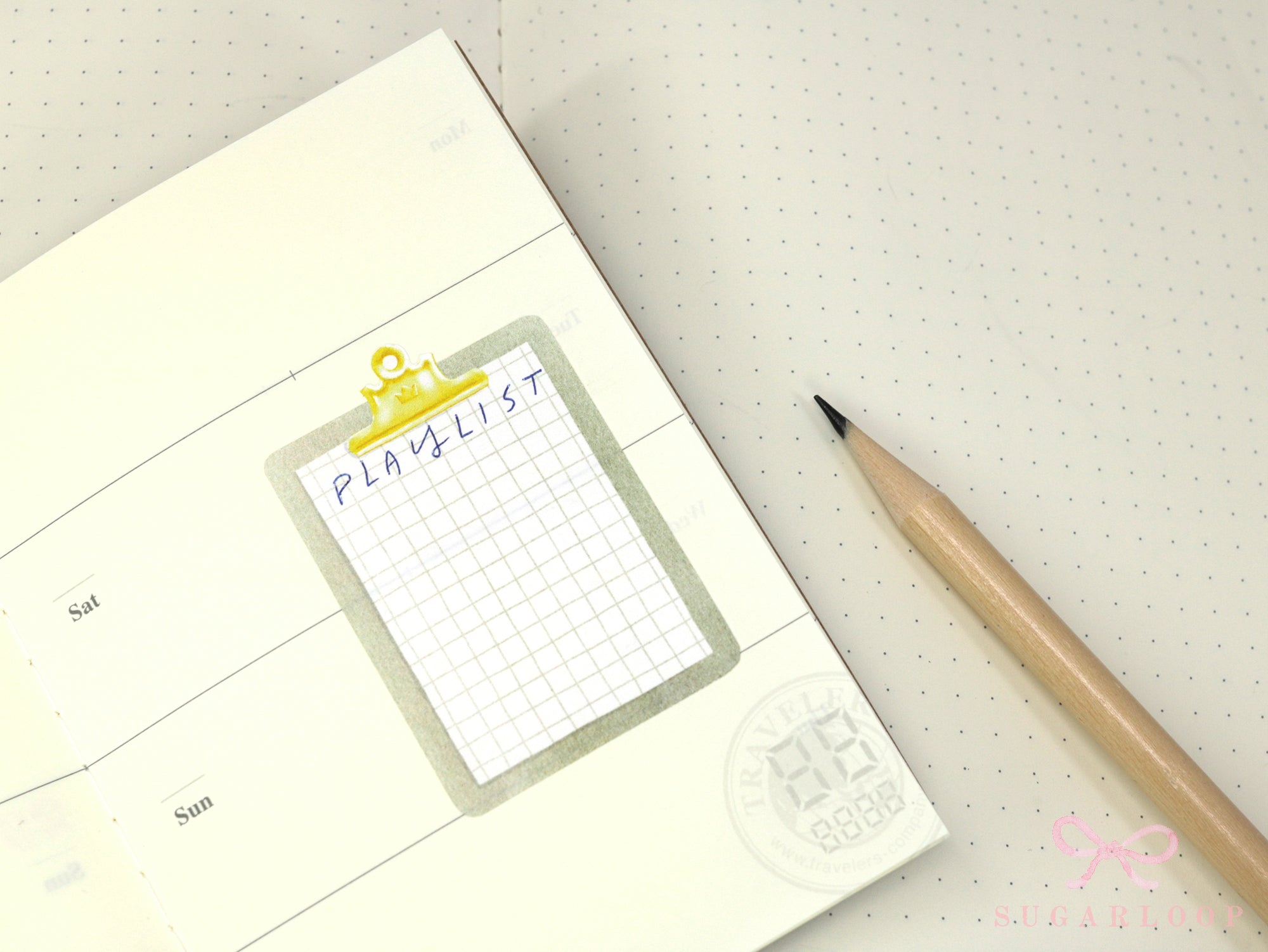 Clipboard Planner and Journal Stickers: Journaling, Color Code, Checklists, Bullet Points, Tasks, Lists