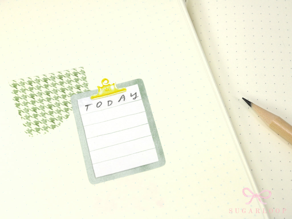 Clipboard Planner and Journal Stickers: Journaling, Color Code, Checklists, Bullet Points, Tasks, Lists
