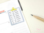 Clipboard Planner and Journal Stickers: Journaling, Color Code, Checklists, Bullet Points, Tasks, Lists