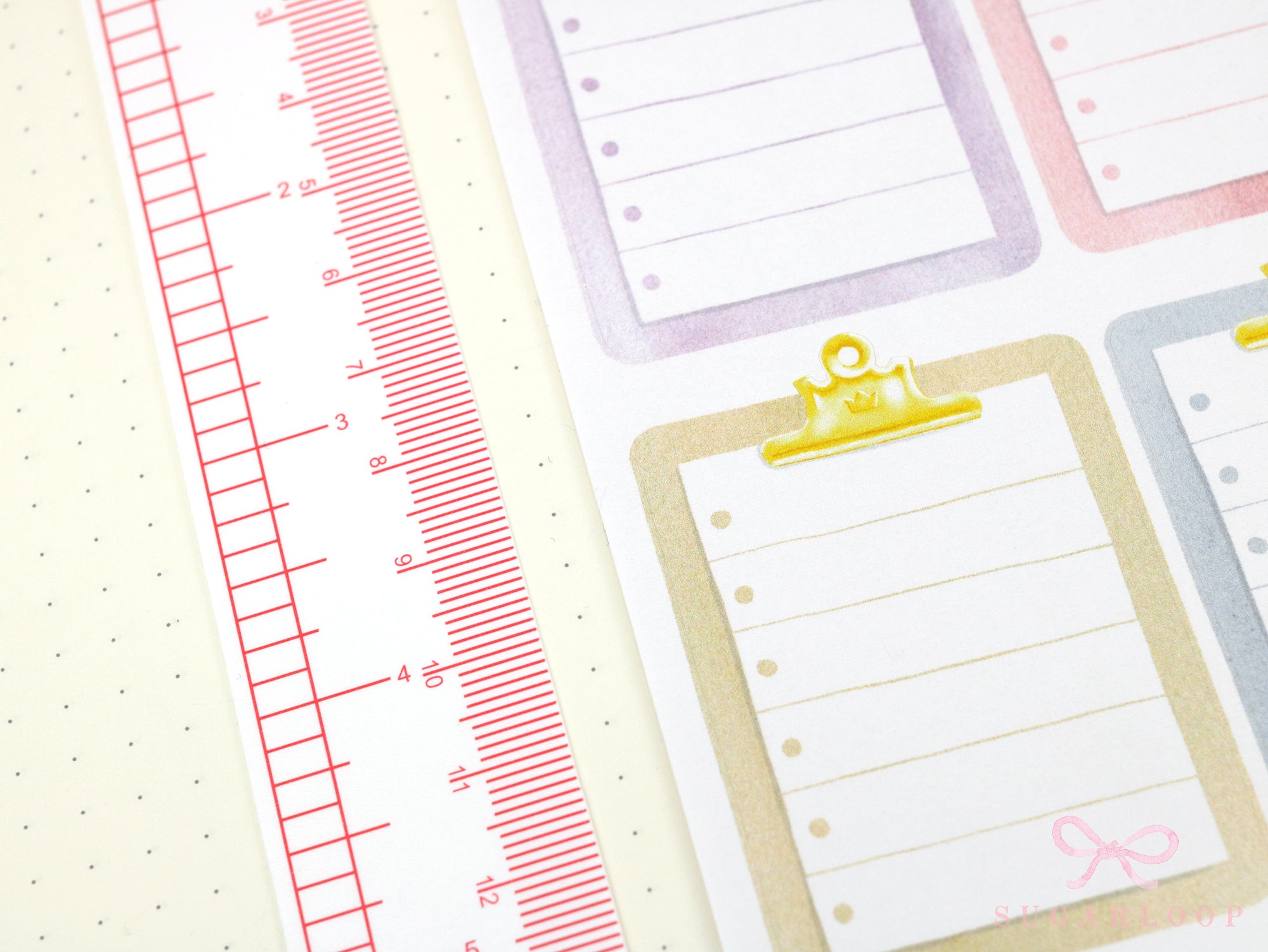 Clipboard Planner and Journal Stickers: Journaling, Color Code, Checklists, Bullet Points, Tasks, Lists