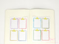 Clipboard Planner and Journal Stickers: Journaling, Color Code, Checklists, Bullet Points, Tasks, Lists
