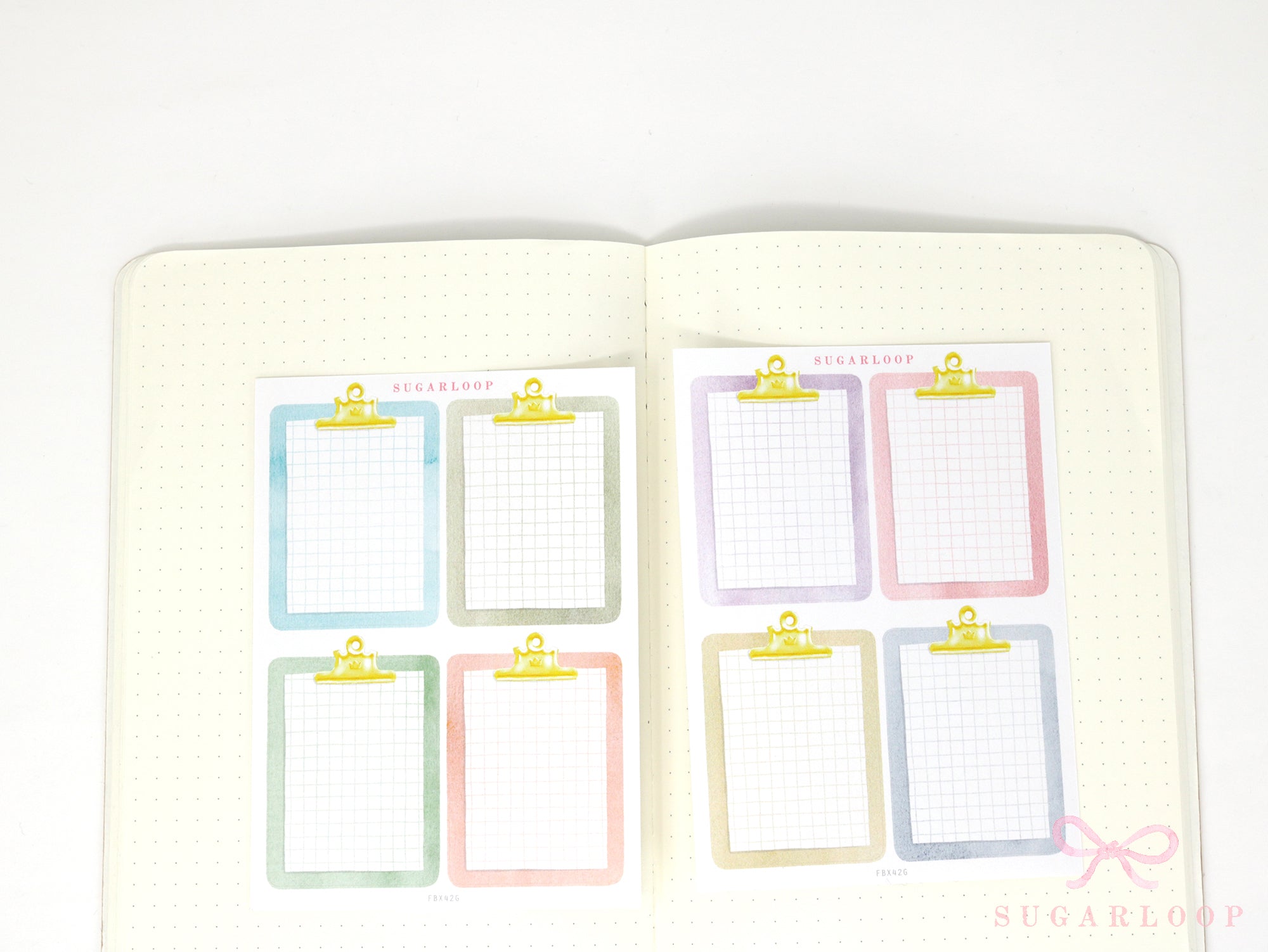 Clipboard Planner and Journal Stickers: Journaling, Color Code, Checklists, Bullet Points, Tasks, Lists