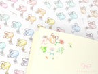 Watering Can Planner and Journal Stickers: Gardening, Pot Plant, Chore Icons