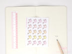 Watering Can Planner and Journal Stickers: Gardening, Pot Plant, Chore Icons